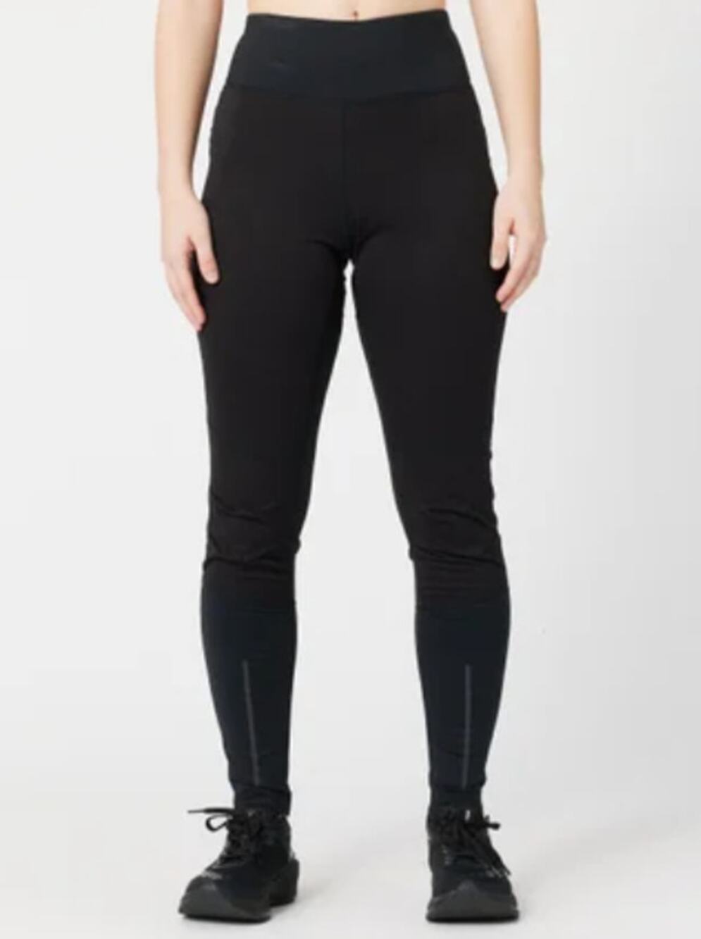 CRAFT Women's ADV Essence Wind Leggings Large Black Reflective Windproof NWT
